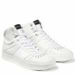 Replica Jimmy Choo Men’s Hawaii High-top Sneaker In White Leather