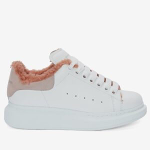 Replica Alexander McQueen Women’s Oversized Sneakers With Pink Shearling