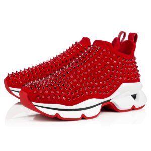 Replica Christian Louboutin Women’s Spike Sock Donna Sneakers Red