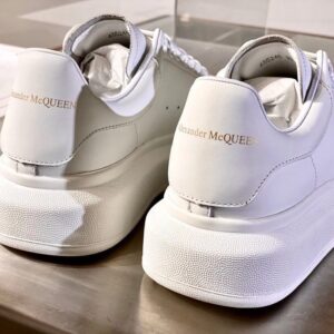 Replica Alexander McQueen Men’s White Oversized Sneakers 2