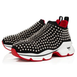 Replica Christian Louboutin Women’s Spiky Sock Donna Sneakers Black