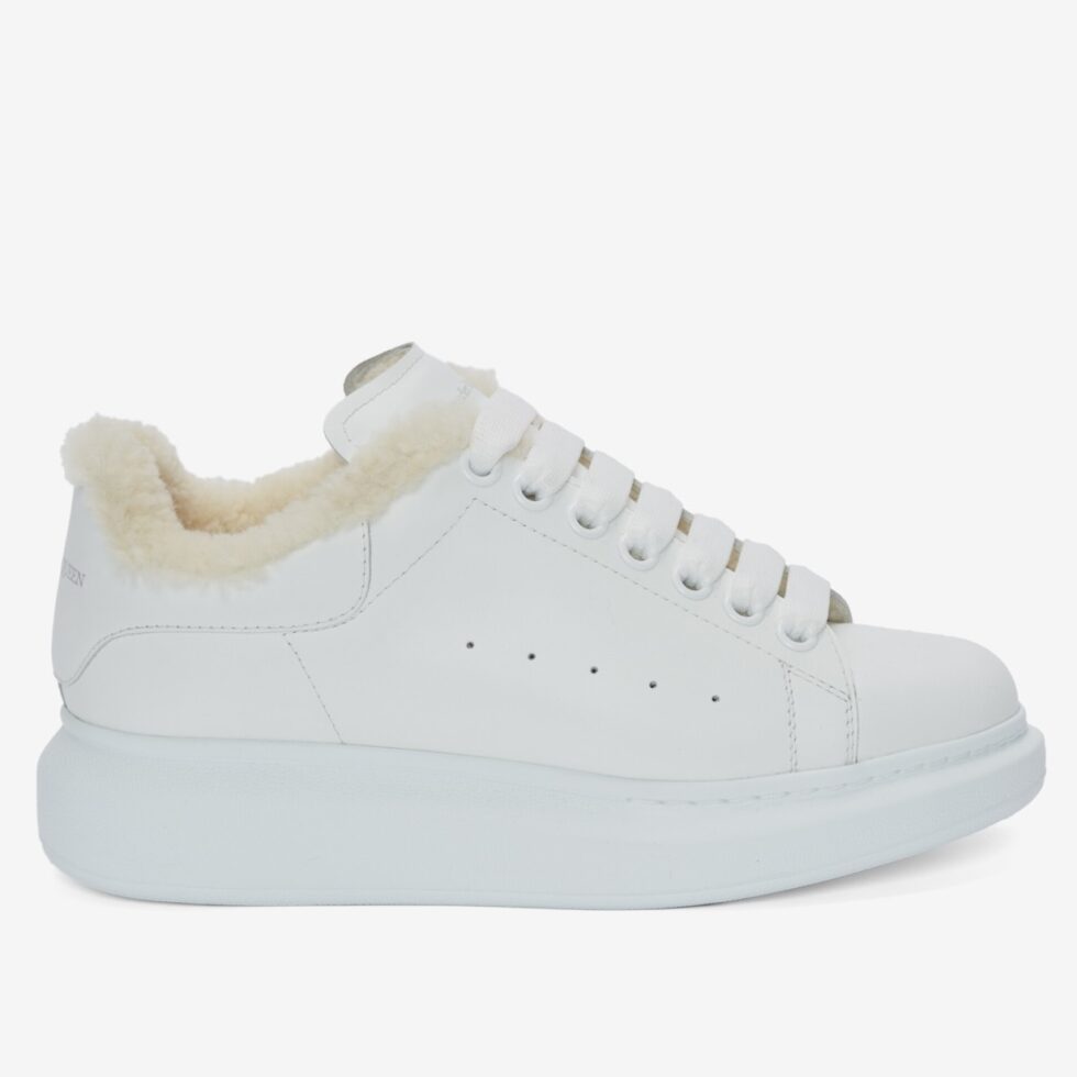 Replica Alexander McQueen Women’s Oversized Sneakers With White Shearling 104