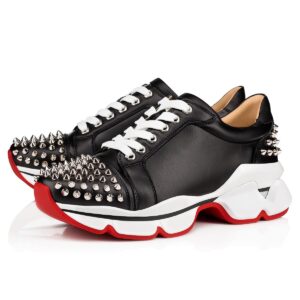 Replica Christian Louboutin Women’s Vrs 2018 Sneakers In Black Leather