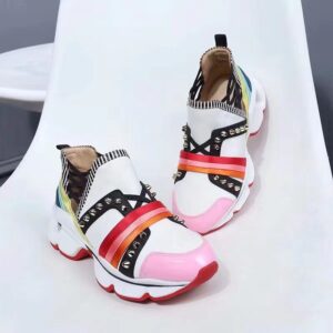 Replica Christian Louboutin Women’s Multicolour 123 Run Sneakers 2