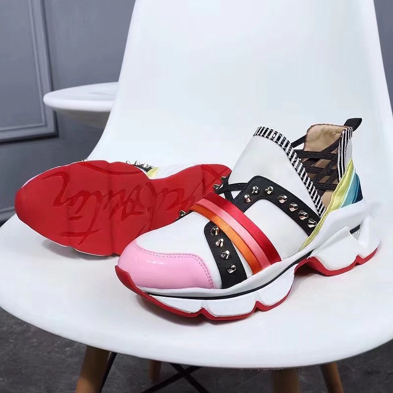 Replica Christian Louboutin Women’s Multicolour 123 Run Sneakers 106