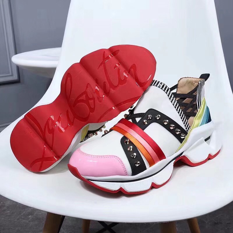 Replica Christian Louboutin Women’s Multicolour 123 Run Sneakers 107