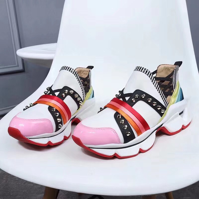 Replica Christian Louboutin Women’s Multicolour 123 Run Sneakers 108