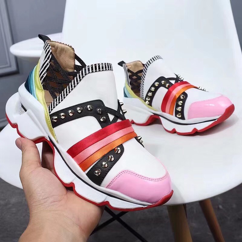 Replica Christian Louboutin Women’s Multicolour 123 Run Sneakers 110