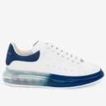 Replica Alexander McQueen Women’s Oversized Sneakers With Blue Transparent Sole