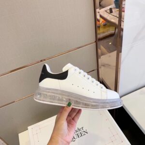 Replica Alexander McQueen Women’s Oversized Sneakers With White Transparent Sole 2