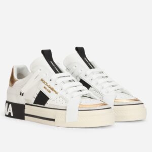 Replica Dolce & Gabbana Women’s Custom 2.Zero Sneakers White/Black