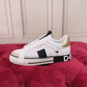 Replica Dolce & Gabbana Women’s Custom 2.Zero Sneakers White/Black 2