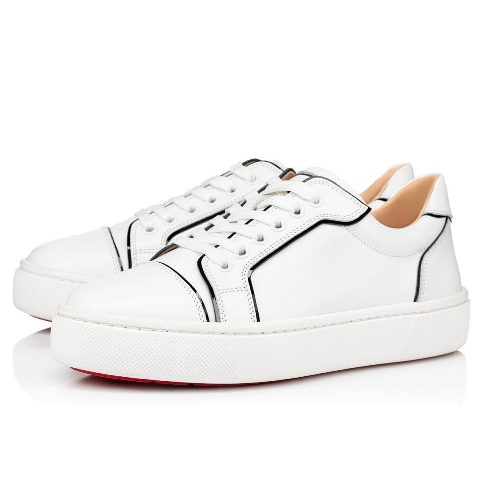 Replica Christian Louboutin Women’s Vieirissima Sneakers In White Calfskin 104