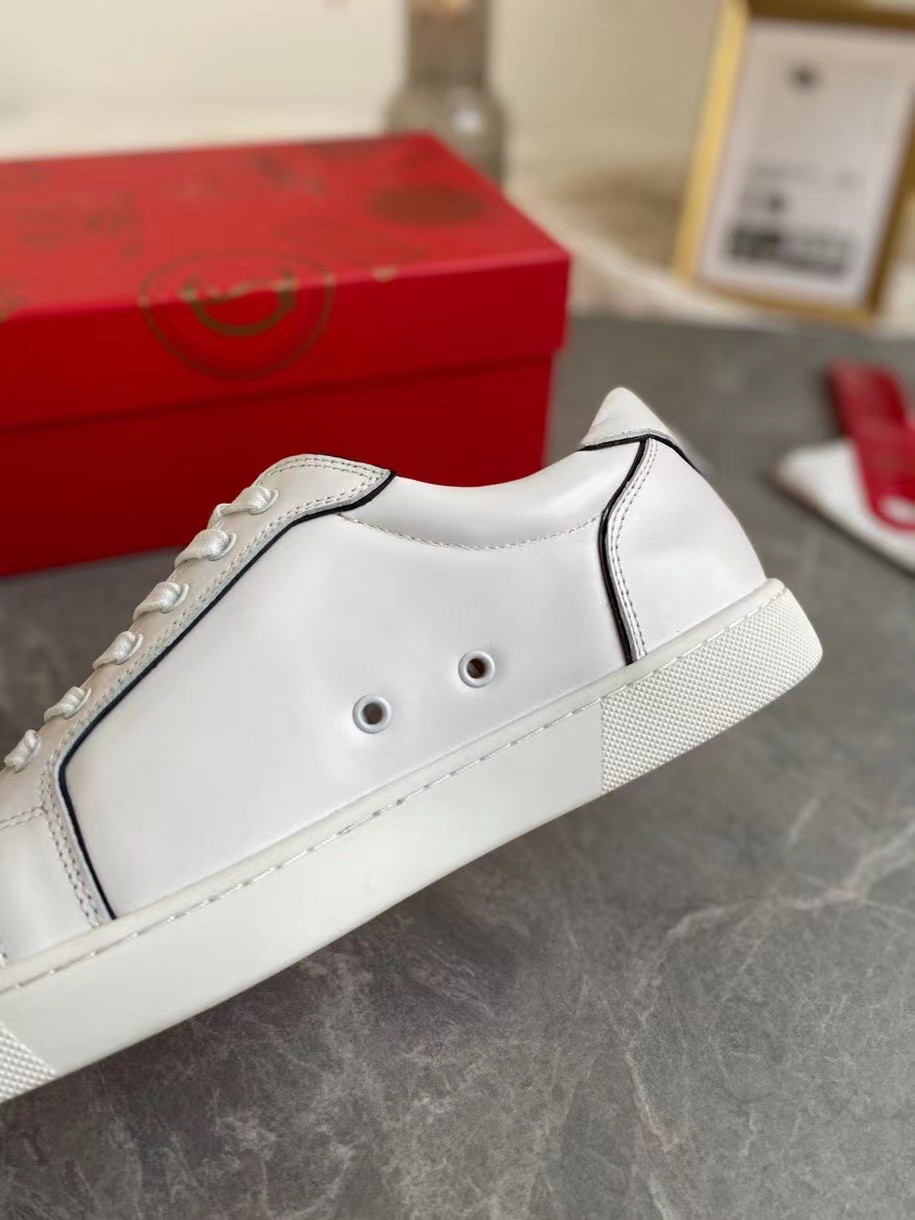 Replica Christian Louboutin Women’s Vieirissima Sneakers In White Calfskin 106