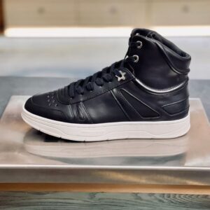 Replica Jimmy Choo Men’s Hawaii High-top Sneaker In Black Leather 103