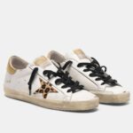 Replica Golden Goose Women’s Super-Star Sneakers with Leopard Star