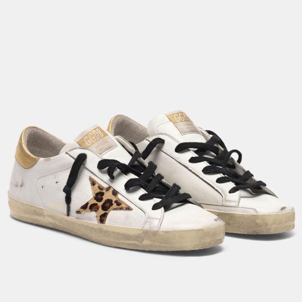 Replica Golden Goose Women’s Super-Star Sneakers with Leopard Star 104