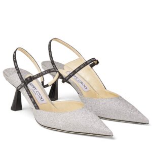 Replica Jimmy Choo Ray 65mm Slingback Pumps In Glitter