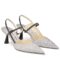 Replica Jimmy Choo Ray 65mm Slingback Pumps In White Leather 102