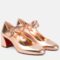 Replica Christian Louboutin Miss Jane Pumps 55mm In Pink Iridescent Leather 103