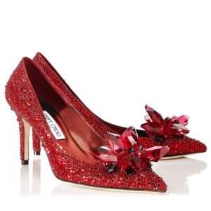 Replica Jimmy Choo Alia 85mm Pumps In Red Crystal