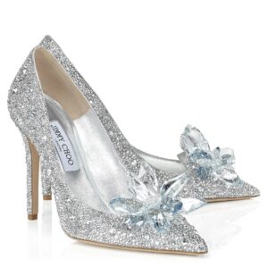 Replica Jimmy Choo Avril 100mm Pumps In Silver Crystal