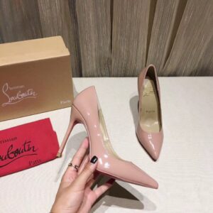 Replica Christian Louboutin Nude Patent Kate 100mm Pumps 2