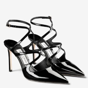 Replica Jimmy Choo Azia Pumps 95mm in Black Patent Leather