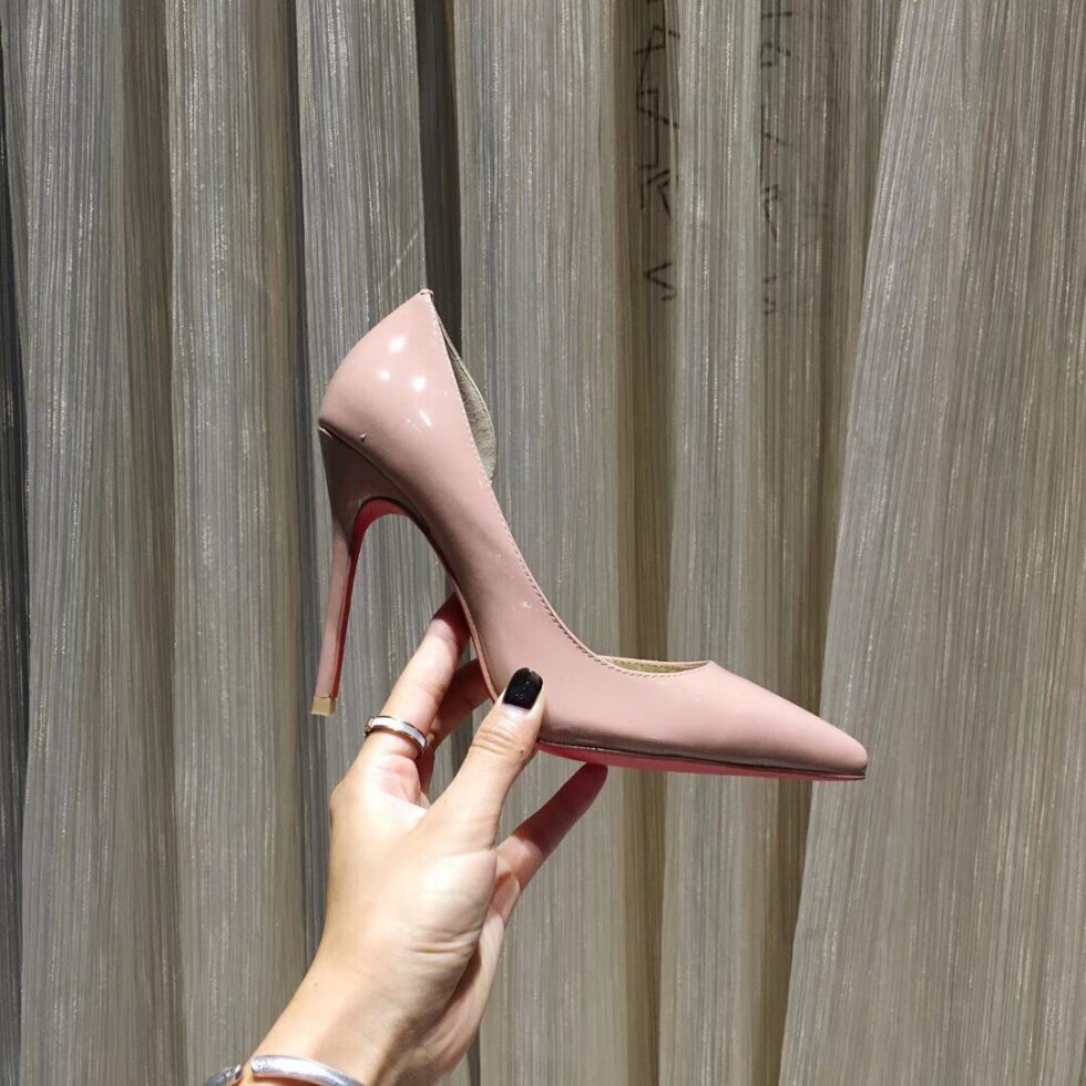 Replica Christian Louboutin Nude Patent Iriza 100mm Pumps 106