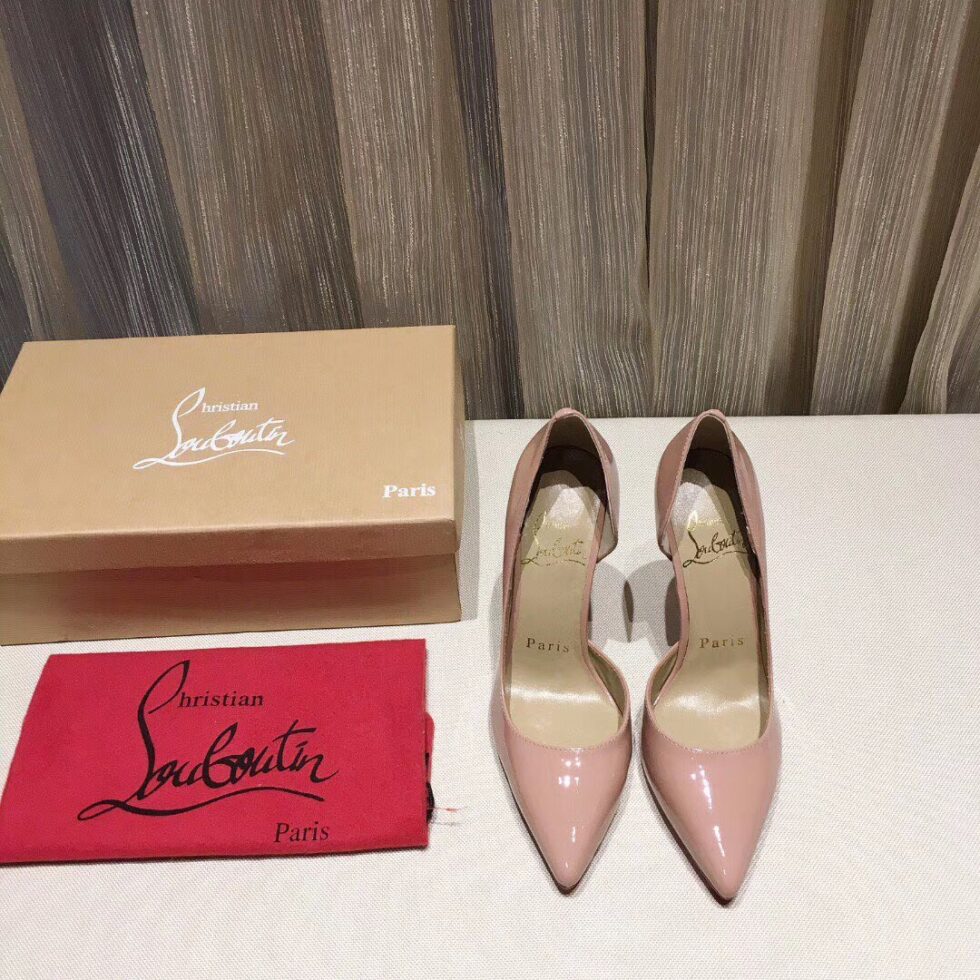 Replica Christian Louboutin Nude Patent Iriza 100mm Pumps 108