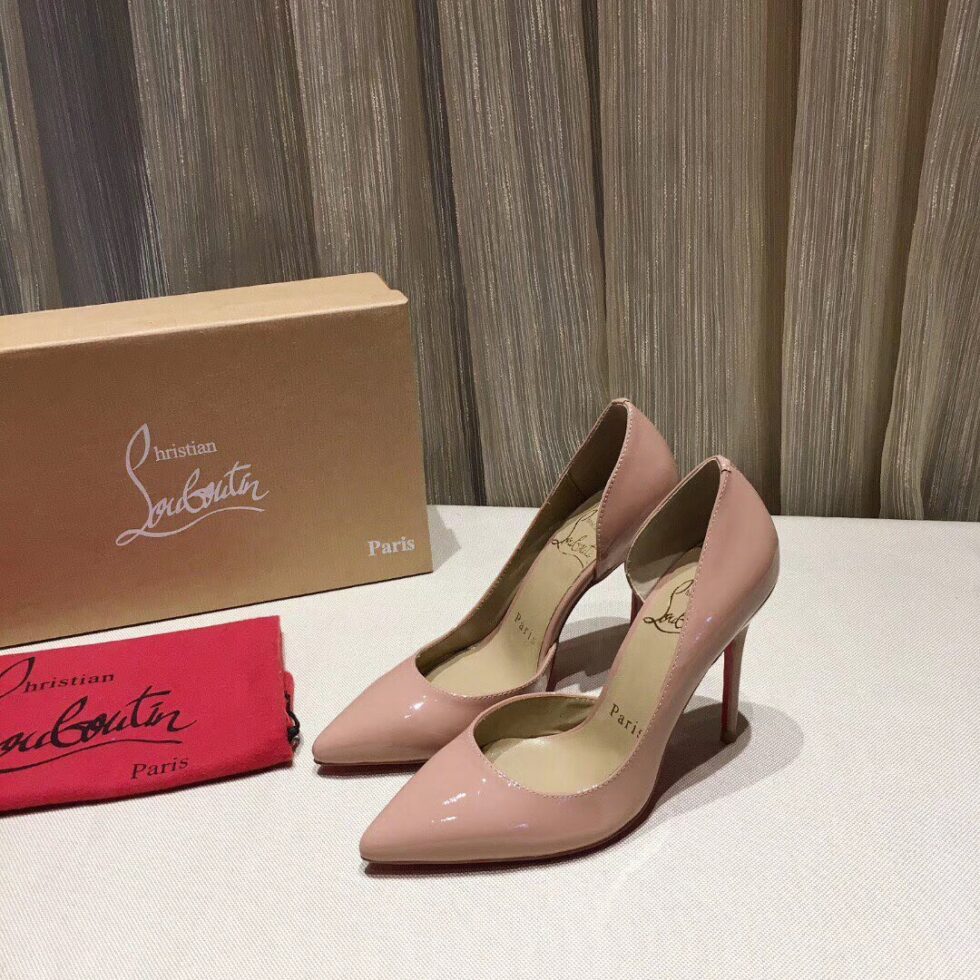 Replica Christian Louboutin Nude Patent Iriza 100mm Pumps 109