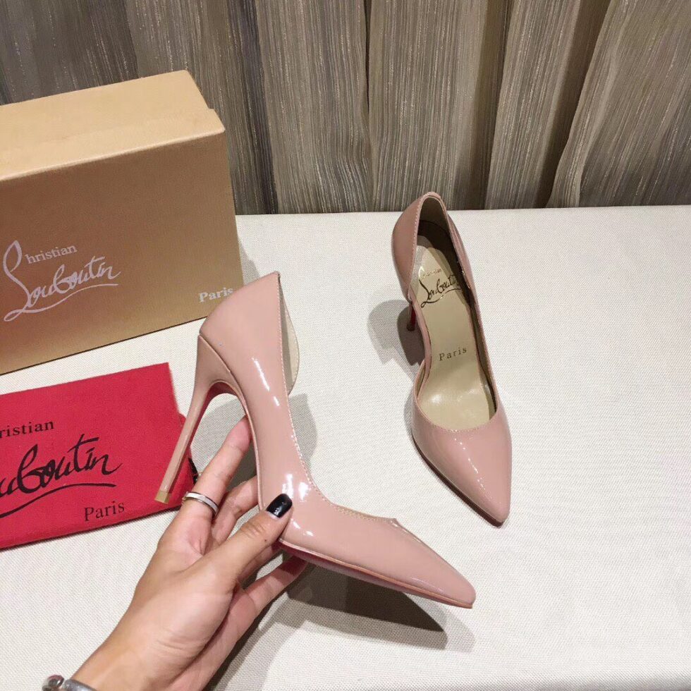 Replica Christian Louboutin Nude Patent Iriza 100mm Pumps 110