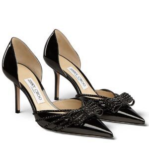 Replica Jimmy Choo Kaitence 85mm Pumps In Black Patent Leather