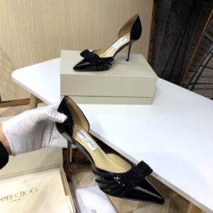 Replica Jimmy Choo Kaitence 85mm Pumps In Black Patent Leather 2