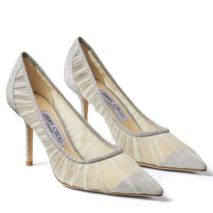 Replica Jimmy Choo Love 85mm Pumps In Glitter Fabric and Tulle