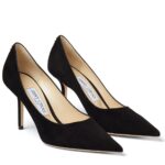 Replica Jimmy Choo Love 85mm Pumps In Black Suede Leather