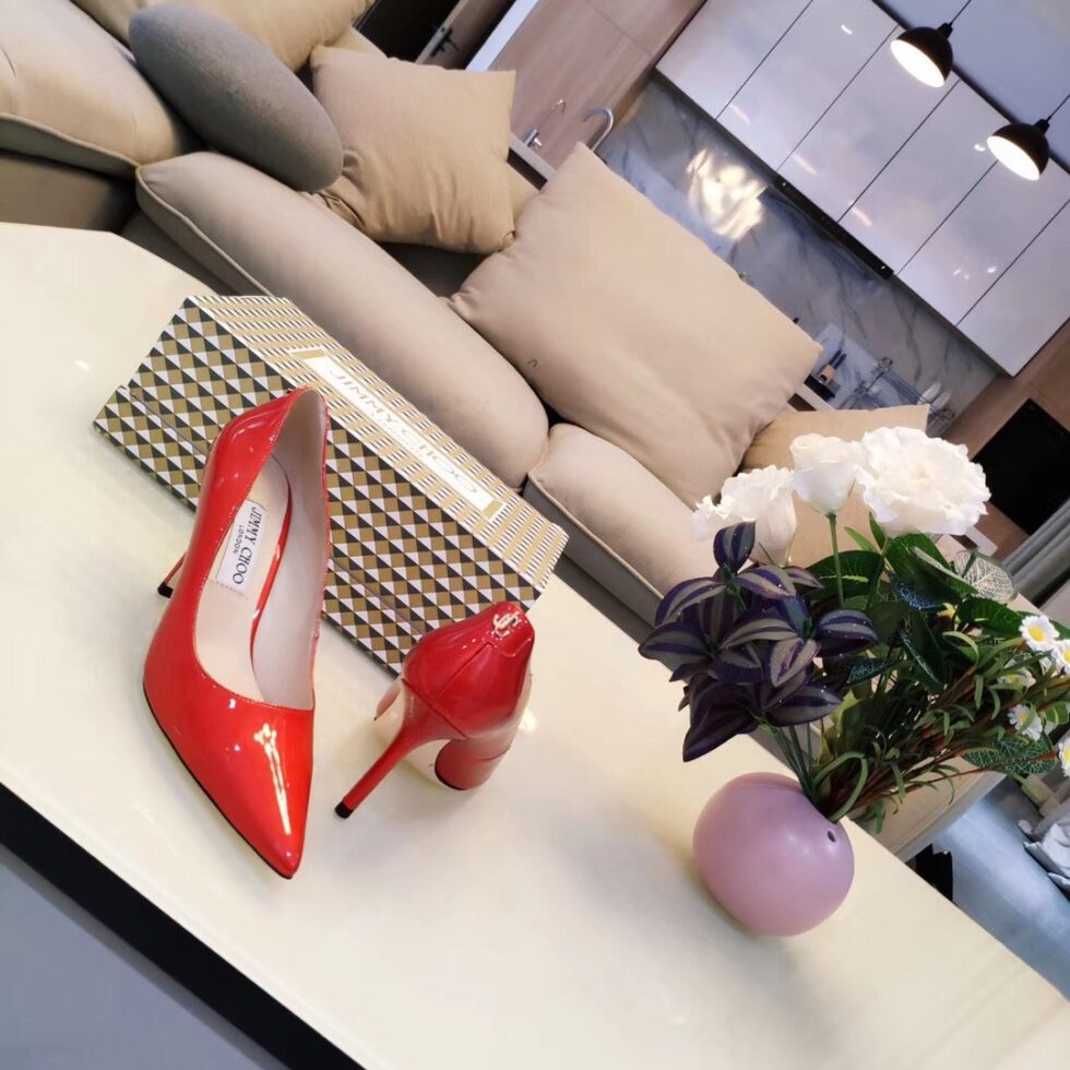 Replica Jimmy Choo Love 85mm Pumps In Red Patent Leather 110