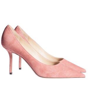 Replica Jimmy Choo Love 85mm Pumps In Pink Suede Leather