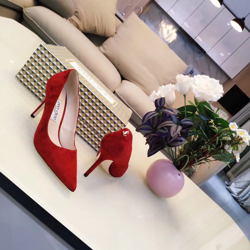 Replica Jimmy Choo Love 85mm Pumps In Red Suede Leather 110