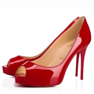 Replica Christian Louboutin Red Patent New Very Prive 100mm Pumps