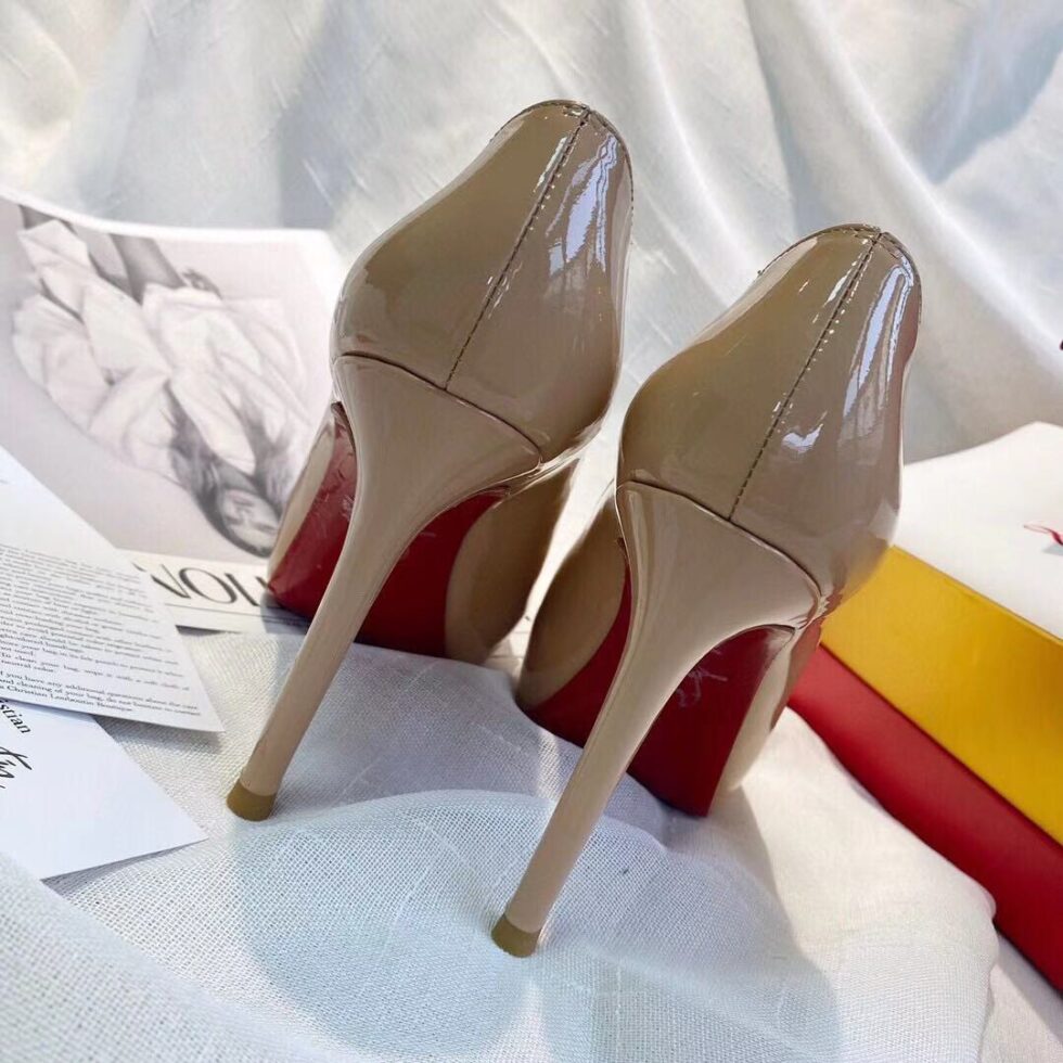 Replica Christian Louboutin Nude Patent New Very Prive 100mm Pumps 105