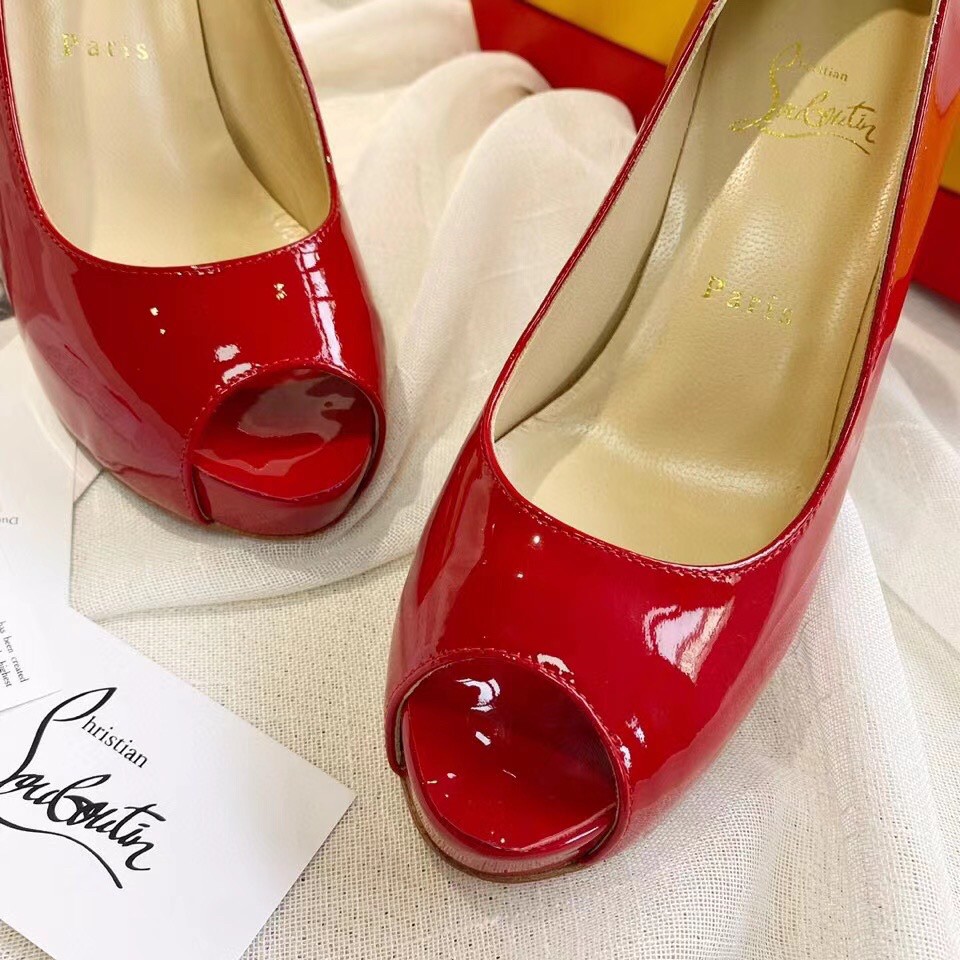 Replica Christian Louboutin Red Patent New Very Prive 100mm Pumps 109