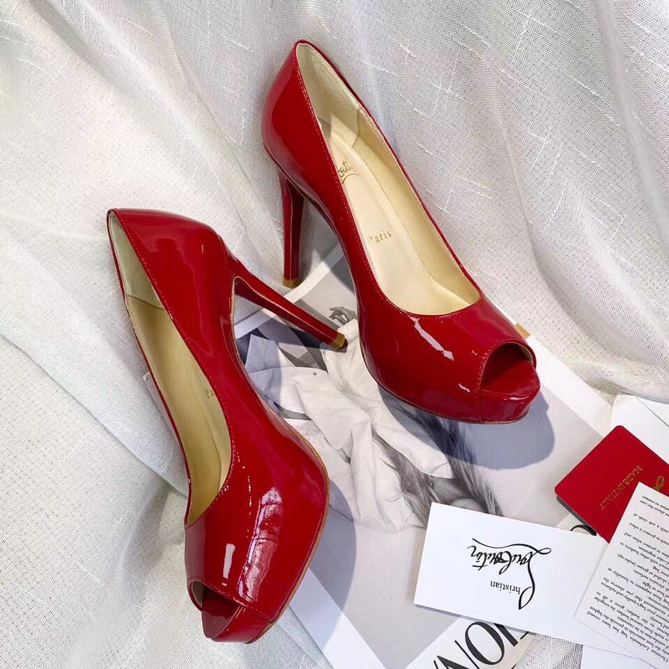 Replica Christian Louboutin Red Patent New Very Prive 100mm Pumps 110