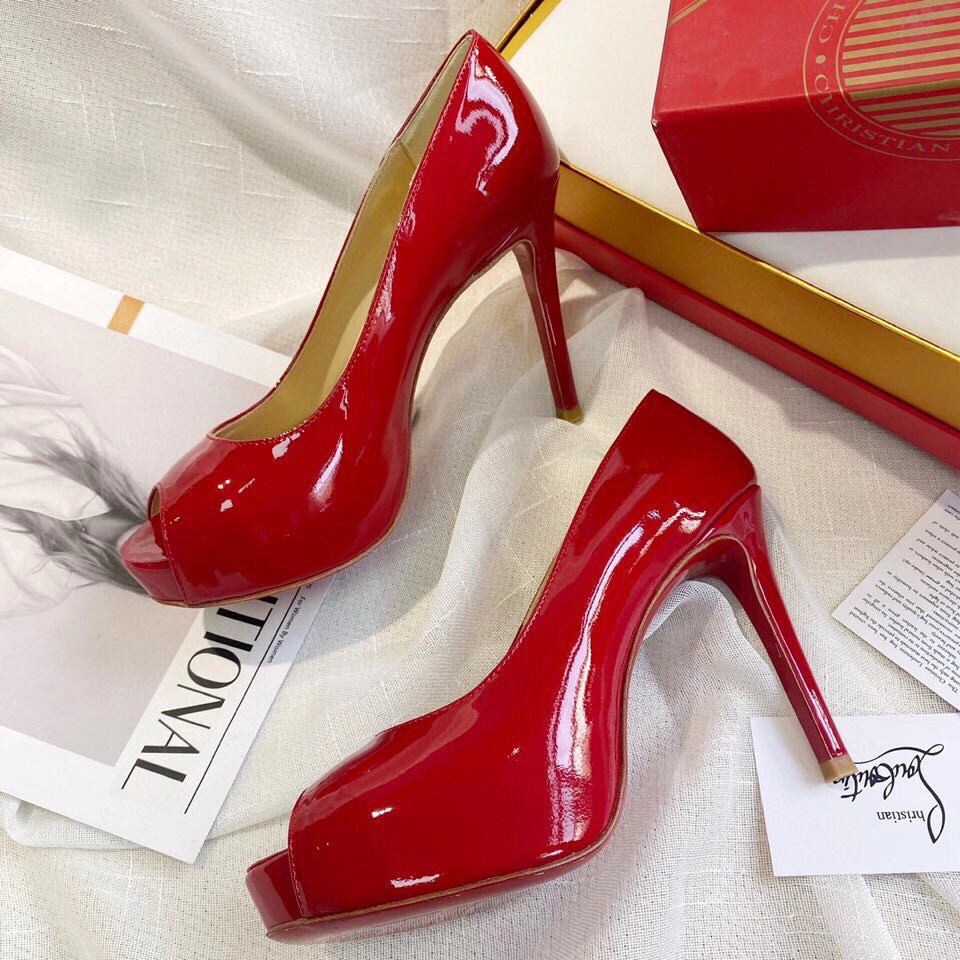 Replica Christian Louboutin Red Patent New Very Prive 100mm Pumps 111