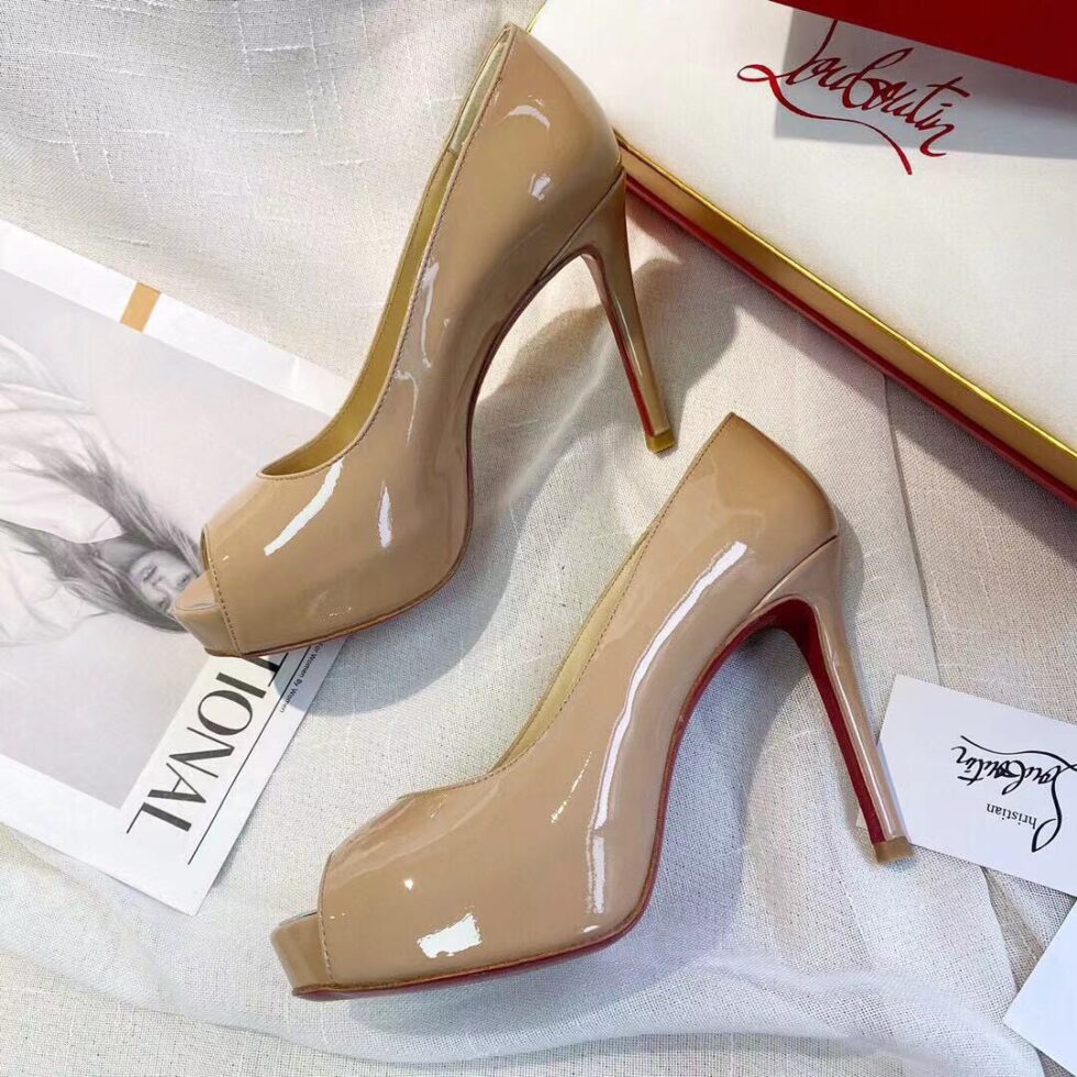 Replica Christian Louboutin Nude Patent New Very Prive 100mm Pumps 107