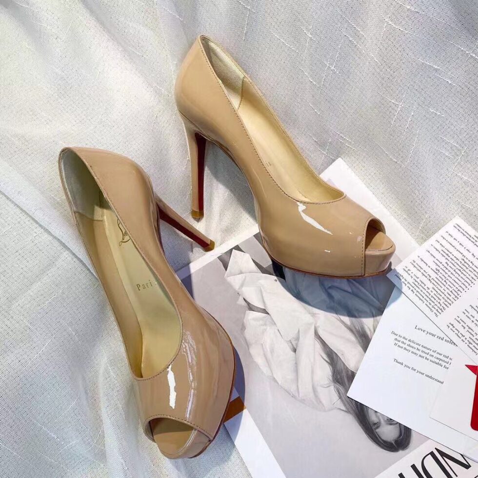 Replica Christian Louboutin Nude Patent New Very Prive 100mm Pumps 108