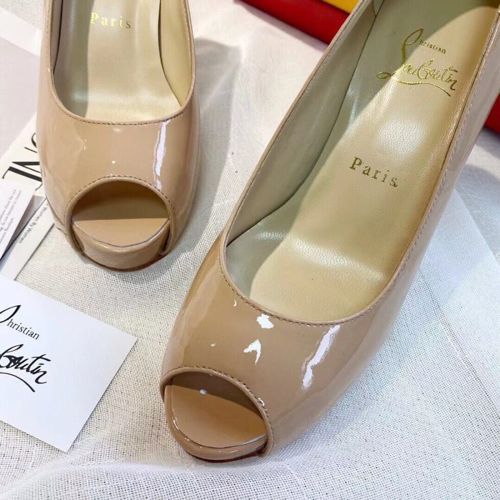 Replica Christian Louboutin Nude Patent New Very Prive 100mm Pumps 110