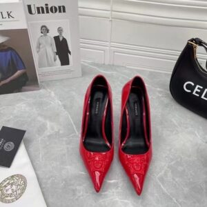 Replica Versace La Medusa Pumps 105mm In Red Patent Leather 2