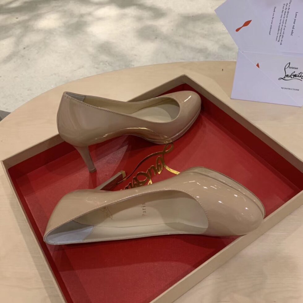 Replica Christian Louboutin Nude Patent New Simple 85mm Pumps 107