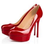 Replica Christian Louboutin Red Patent Dirditta 130mm Pumps